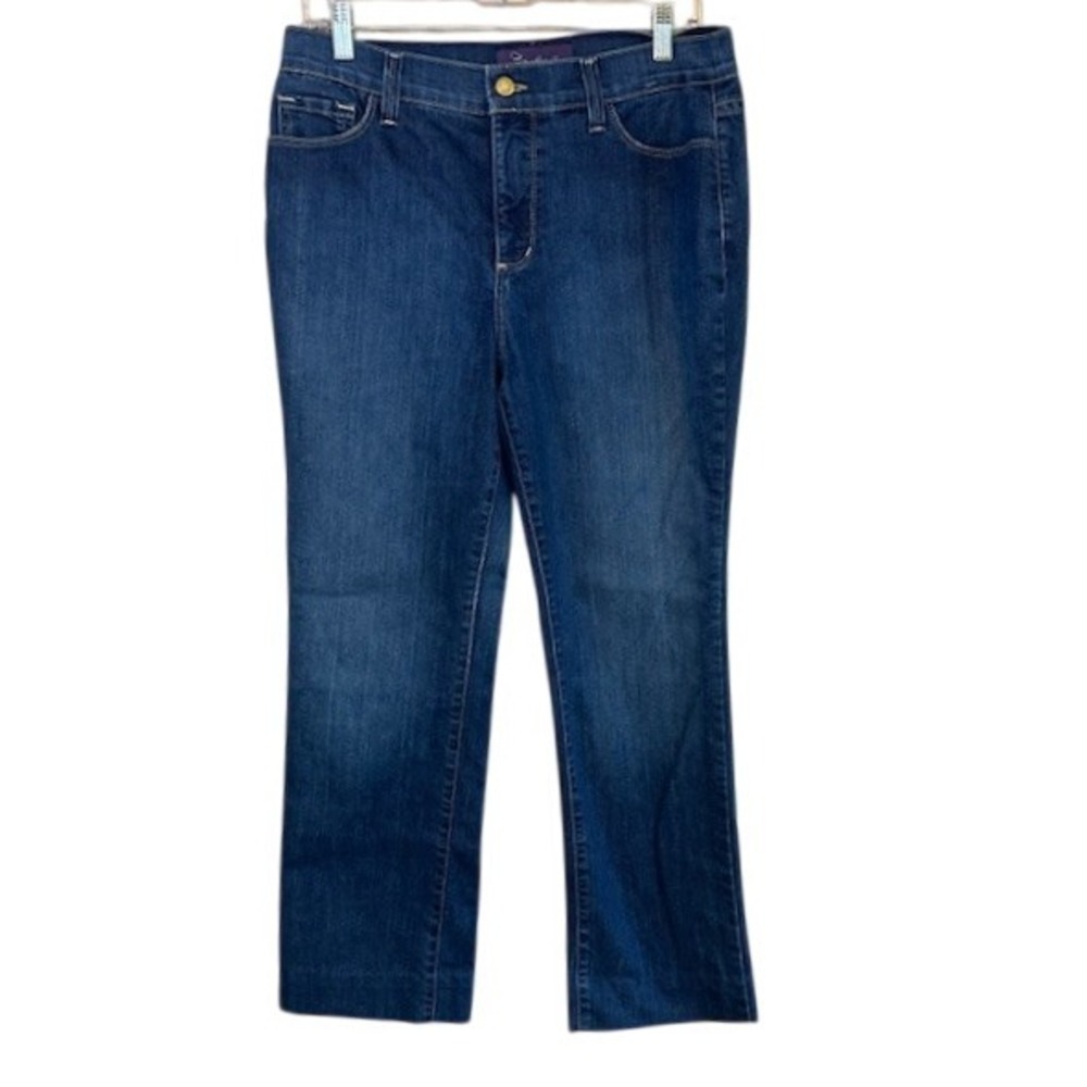 NYDJ Not Your Daughter's Jeans Women's Straight Leg Jeans Altered Hem 10 US Made